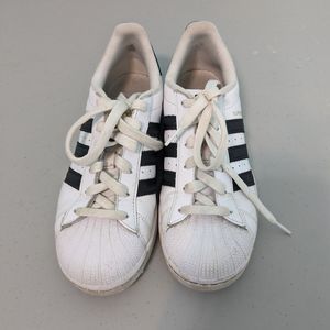 Adidas Mens Superstar C77154 White Black Running Shoes Sneakers 5 Blokecore